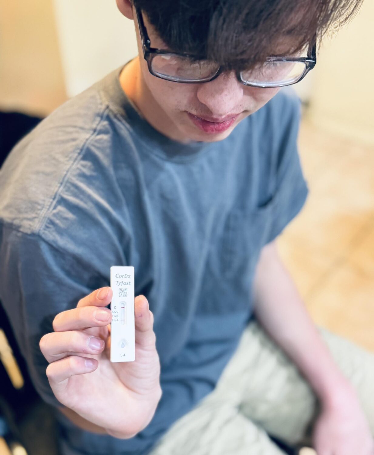 Three of the Hubbards' seven children tested positive for influenza over Christmas break. (Photo courtesy: Dallin and May Bo Hubbard)