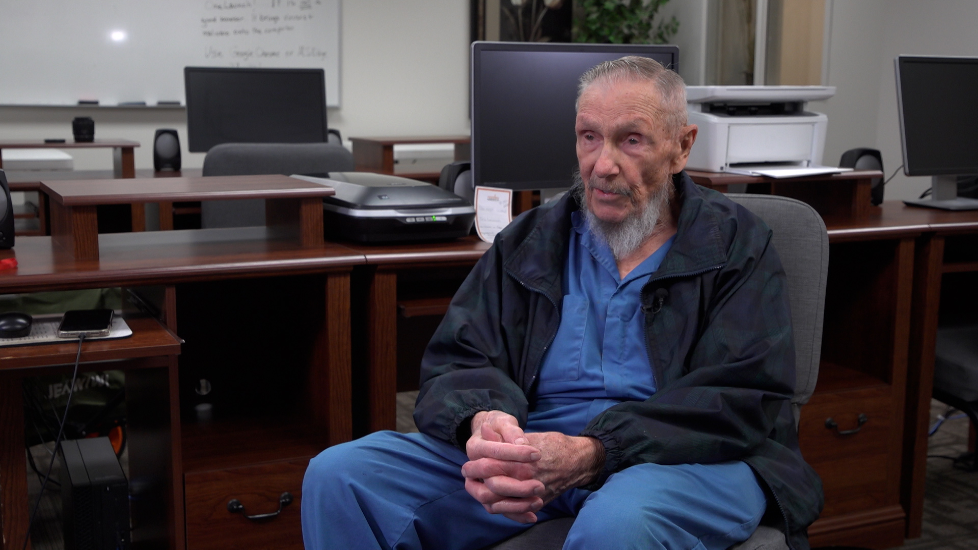 Marvin Birt sharing his story on how he lost $500,000 to scammers (Jack Grimm, KSL)