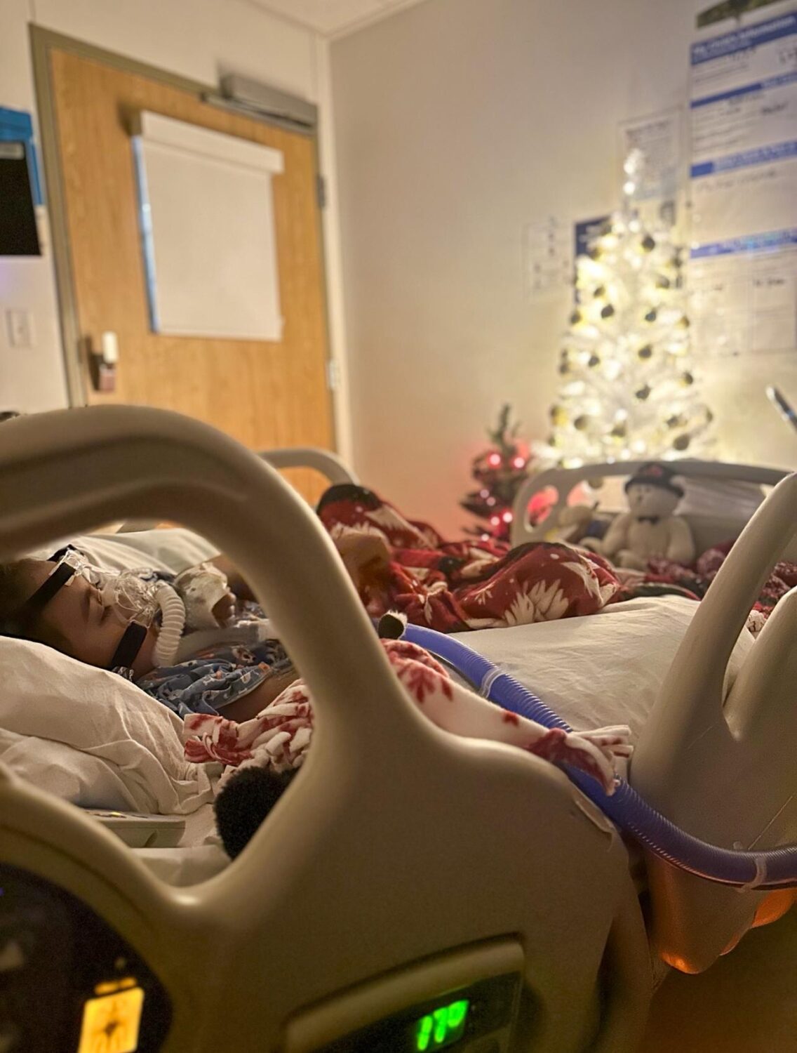 Lexi Breen's six-year-old son was hospitalized with influenza over Christmas. (Photo courtesy: Lexi Breen)