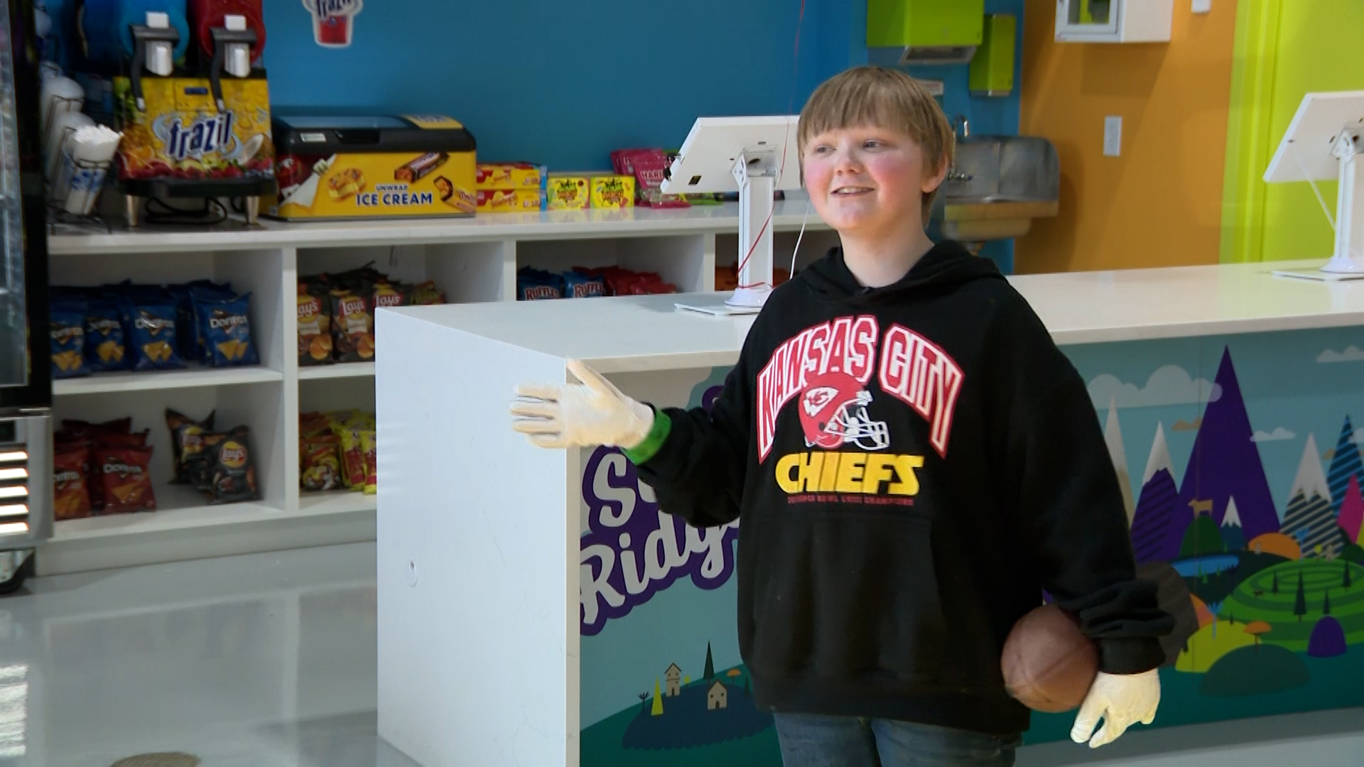 Tucker, 10 years old, speaking about his love of football and what he is looking for in a family. (KSL)