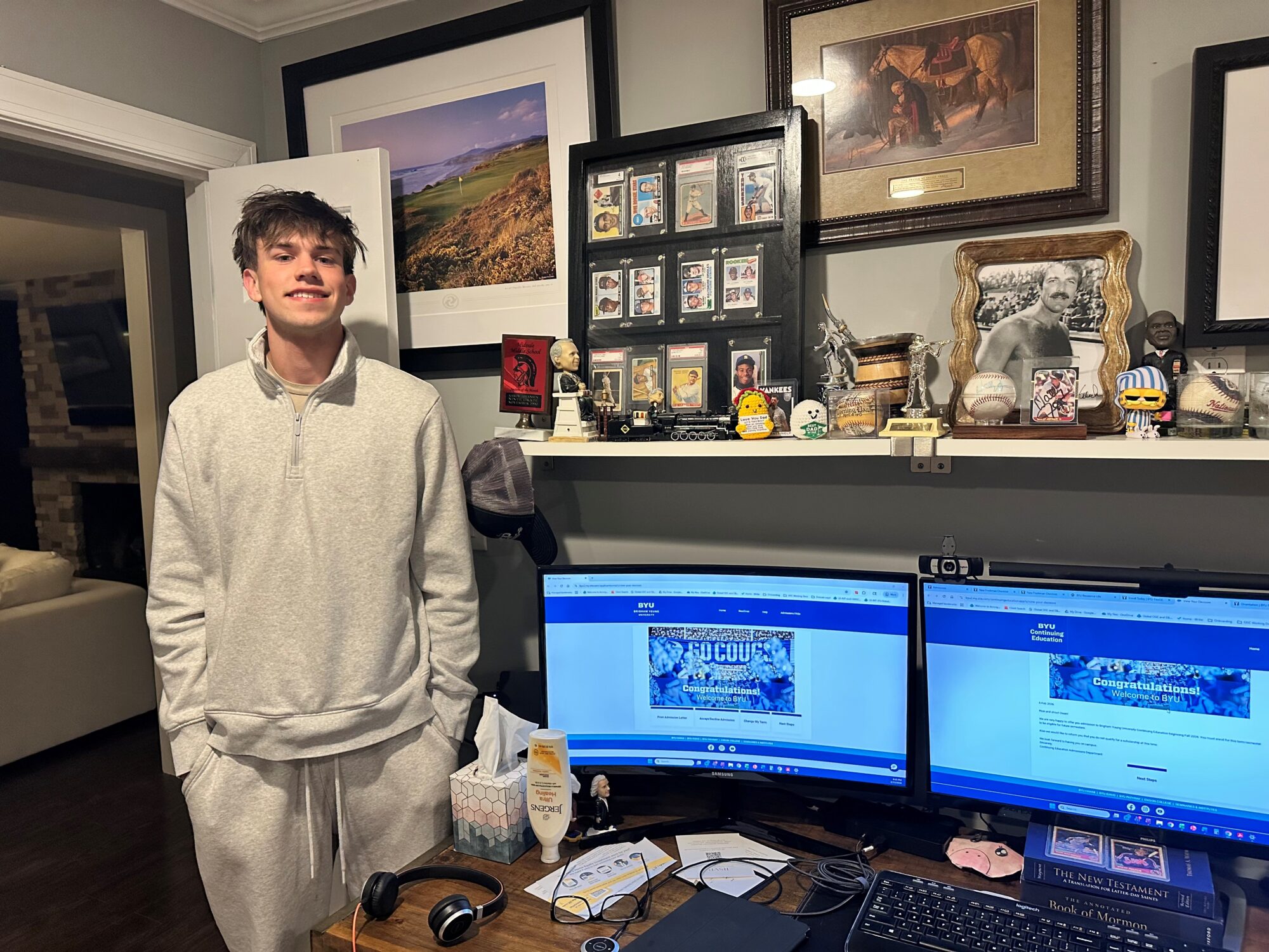 Owen Johansen is pictured on Friday, Feb. 13, 2026 at his home in Oakton, Virginia. (Johansen family)