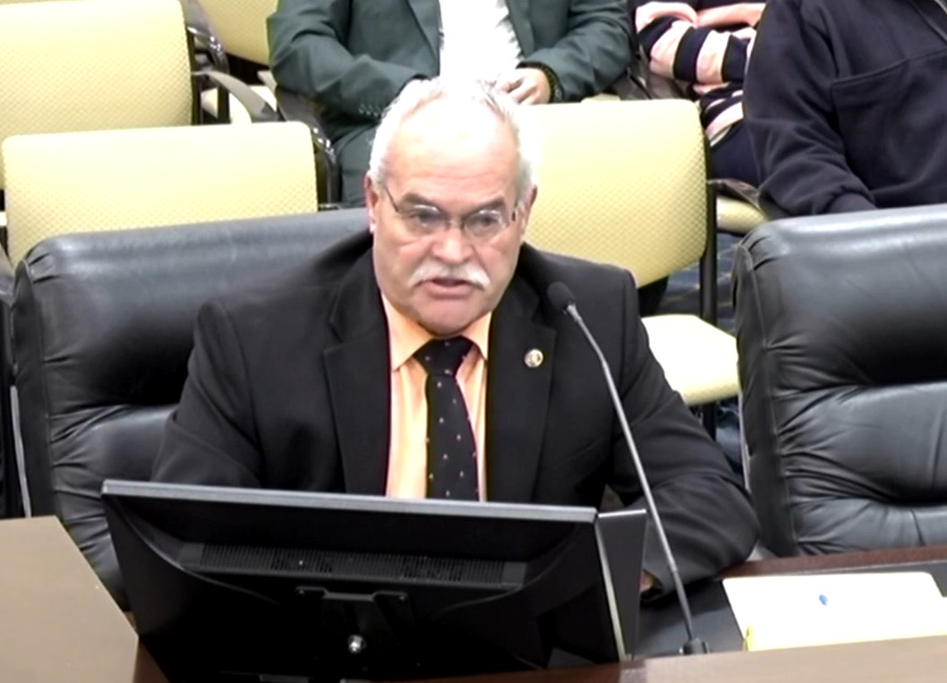 Sen. Ron Winterton, R-Roosevelt, speaks during a Senate committee hearing on Thursday, Feb. 6, 2026. (Utah State Legislature)