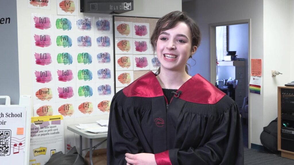 Senior Divna Porter is a member of West High Choir, who sang at Carnegie Hall in New York City. (Meghan Thackrey, KSL)
