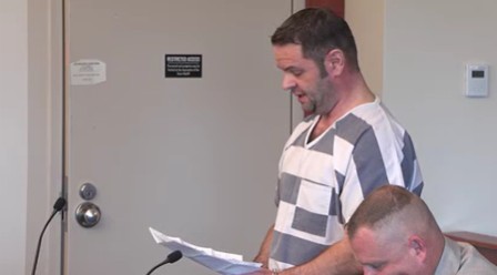 Burk speaking to the court before sentencing of sexual abuse cases (Meghan Thackrey, KSL)