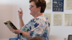 Teacher LeNina Wimmer. (Peter Rosen, KSL)