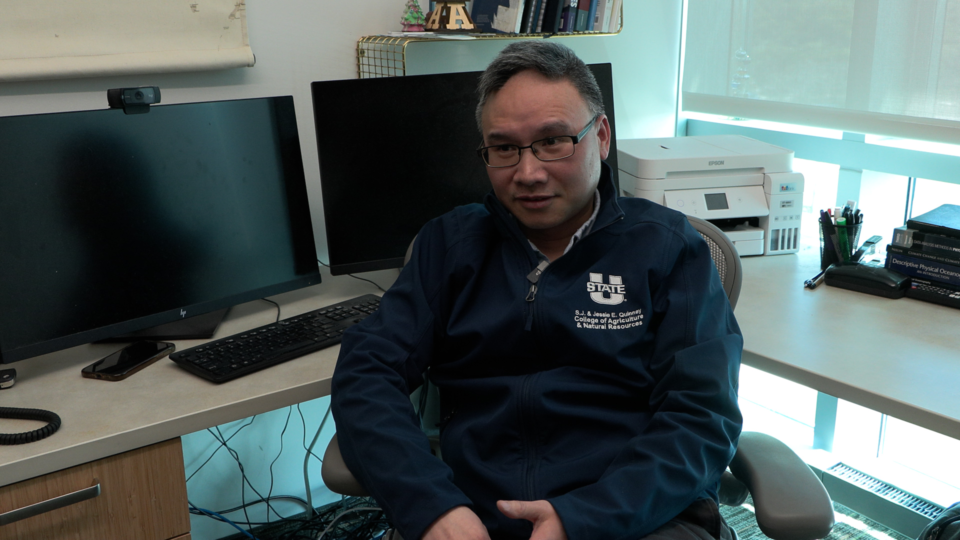 Dr. Wei Zhang is an assistant professor of climate science at Utah State University. (Mike Anderson, KSL)