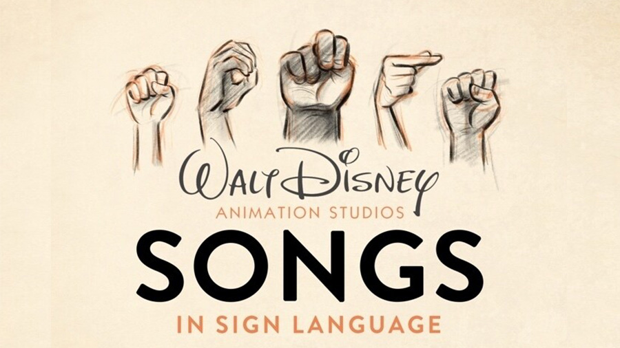 Walt Disney Animation Studios released this photo with the news that it created new version of its hit songs using American Sign Language. (Disney)