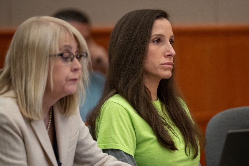 Kouri Richins appears at a sentencing hearing in 3rd District Court in Park City on Wednesday, May 13, 2026. At left is defense attorney Wendy Lewis. (Pool)