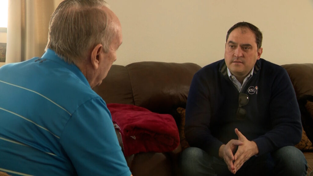 Brian Harper tells KSL's Matt Gephardt that he's paid over $3,000 on insurance for a car he hasn't owned in over a year. (Mark Wetzel, KSL)