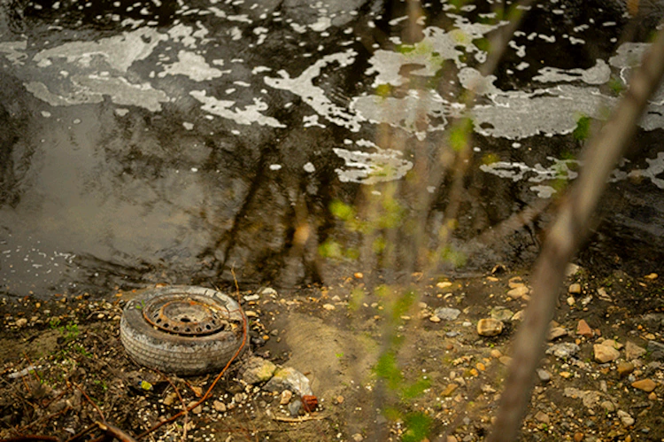 (Trent Nelson | The Salt Lake Tribune) Little Cottonwood Creek flows toward the Jordan River in Murray on Monday, April 13, 2026.