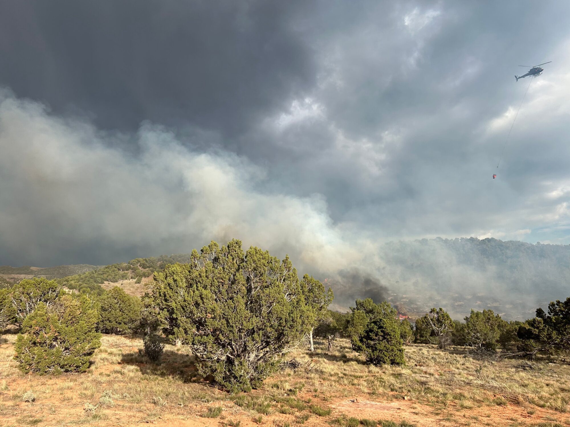 A fire happened on Sunday night in Iron County. (Utah Fire Info)