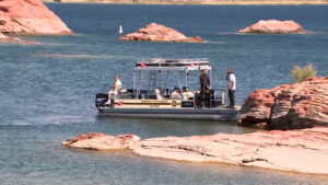 Search for a 22-year-old Michigan man at Sand Hollow Reservoir on May 28, 2026. (Marc Weaver)
