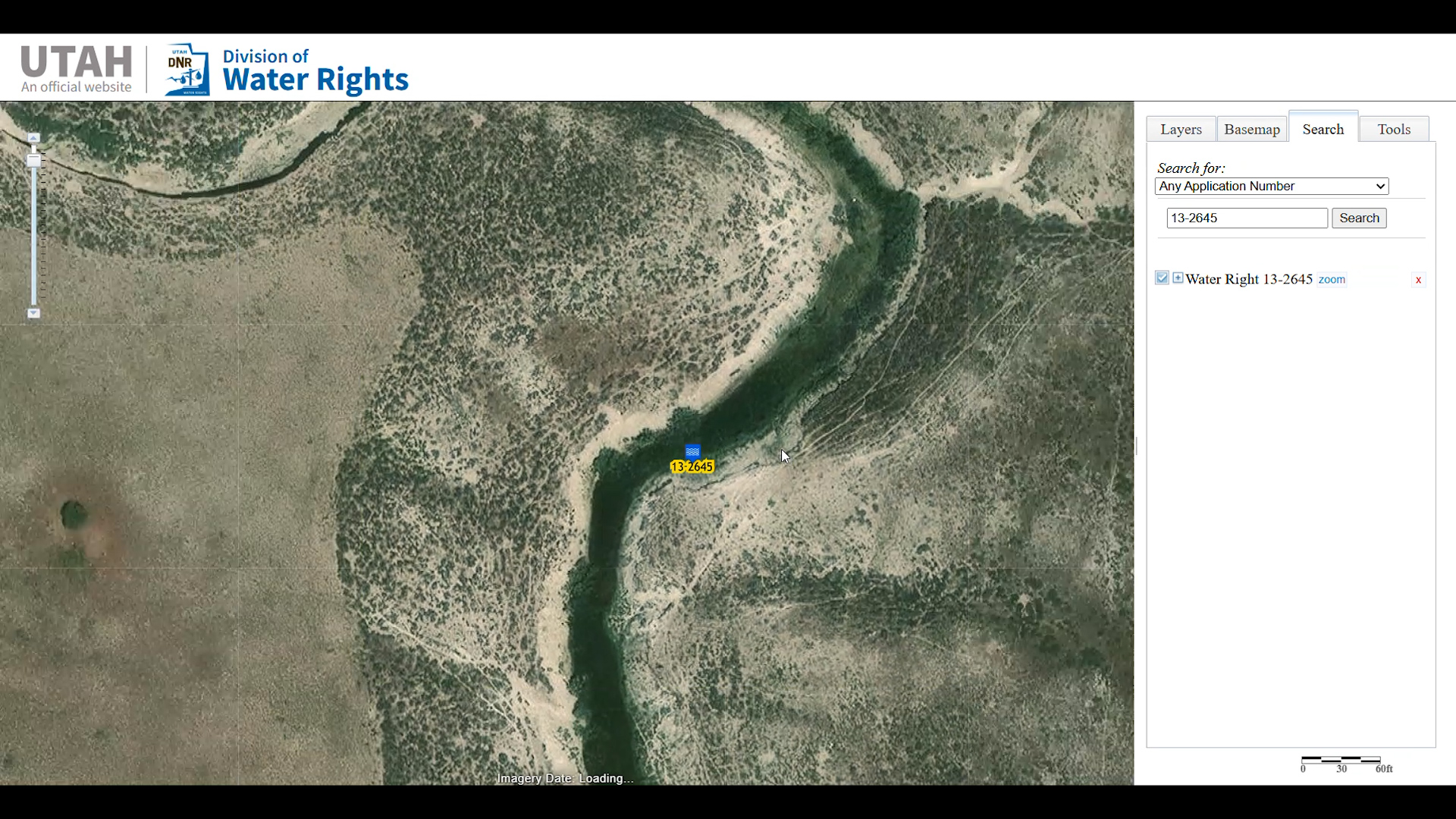 A map of the requested water rights change within the Stratos data center project area. (Photo courtesy: Utah Division of Water Rights)
