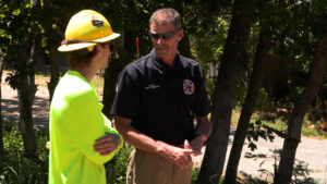 Captain Rick Cooper(right) is the Weber County Fire Warden. (Mike Anderson KSL)